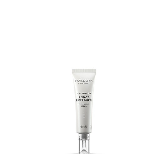 Madara - TIME MIRACLE Reface Sleep & Peel Overnight Serum 30 ml - Siero Viso Anti Età Per Tutti I Tipi Di Pelle